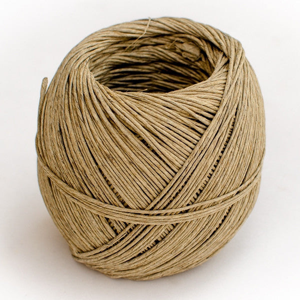 Thick Twine Rope Wrapped Around a Wooden Post Stock Image - Image