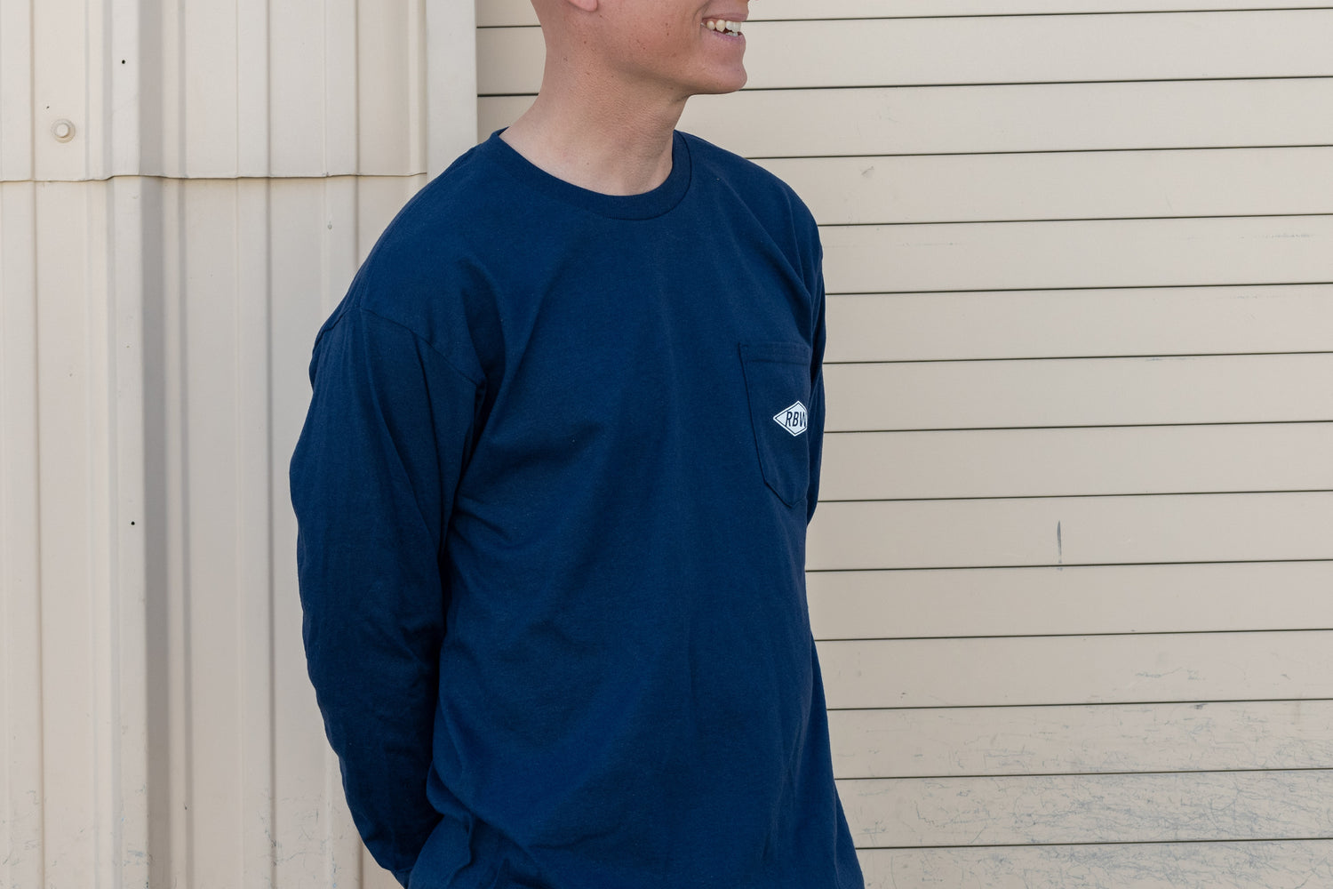 All Metal, All Mechanical Riv Pocket Long Sleeve - Navy