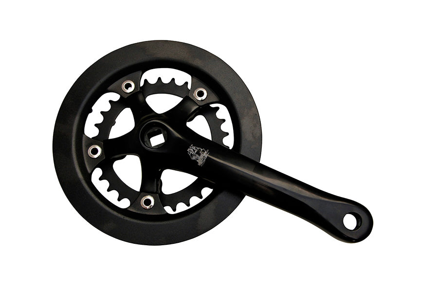 Wide range double deals crankset