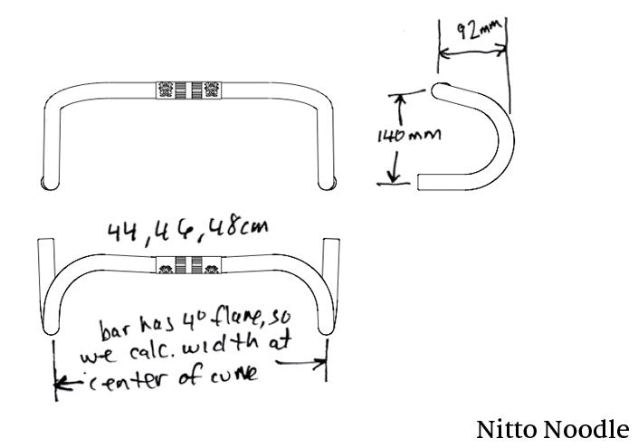 Handlebar - Nitto Noodle (B177) - 25.4